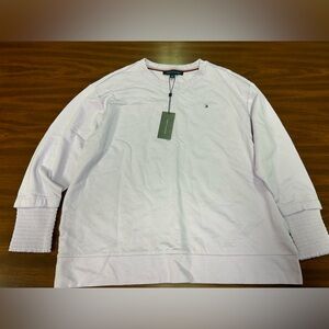 Tommy Hilfiger Women's Size 0X  Palm Desert Casual‎ Lavender Sweatshirt NWT